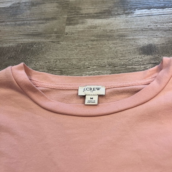 J crew blush lightweight sweater/crew neck with lace detail - Picture 5 of 6